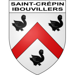 Stickers coat of arms Saint-Crépin-Ibouvillers adhesive sticker