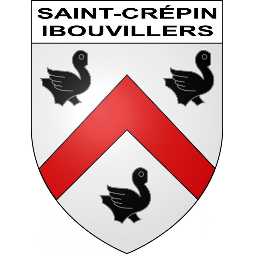 Saint-Crépin-Ibouvillers 60 ville sticker blason écusson autocollant adhésif