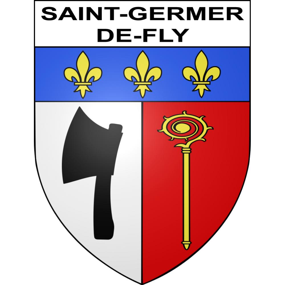 Saint-Germer-de-Fly Sticker wappen, gelsenkirchen, augsburg, klebender aufkleber