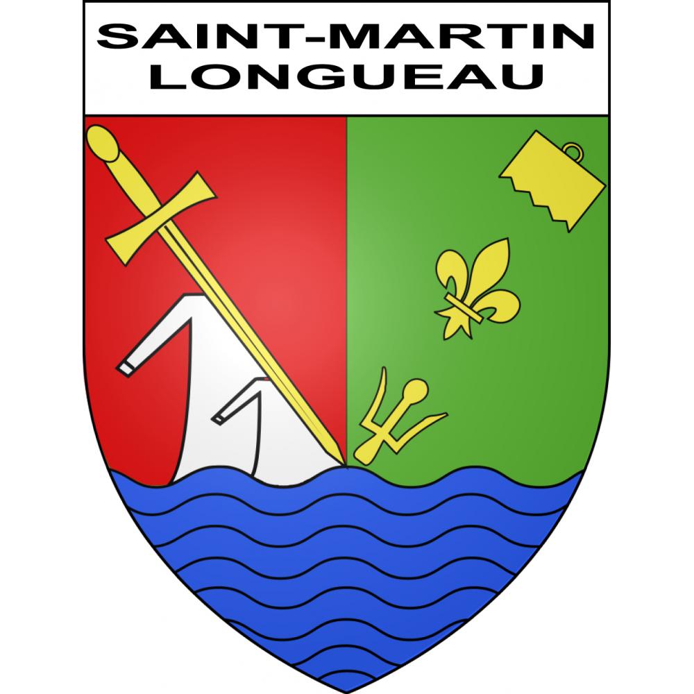 Stickers coat of arms Saint-Martin-Longueau adhesive sticker