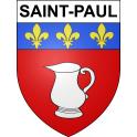 Pegatinas escudo de armas de Saint-Paul adhesivo de la etiqueta engomada