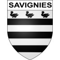 Stickers coat of arms Savignies adhesive sticker