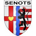 Pegatinas escudo de armas de Senots adhesivo de la etiqueta engomada