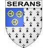 Serans 60 ville sticker blason écusson autocollant adhésif
