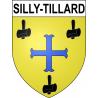 Pegatinas escudo de armas de Silly-Tillard adhesivo de la etiqueta engomada