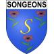 Stickers coat of arms Songeons adhesive sticker