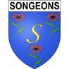 Songeons 60 ville sticker blason écusson autocollant adhésif