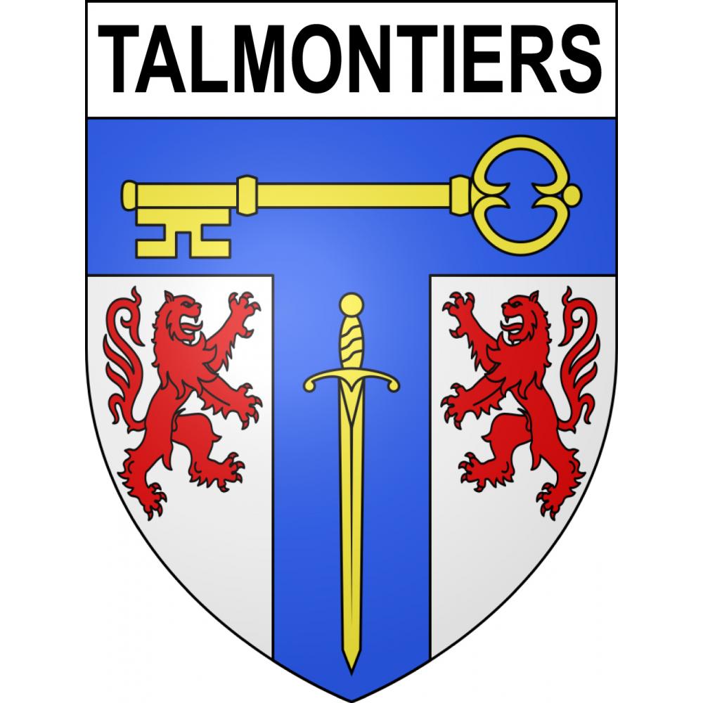 Talmontiers Sticker wappen, gelsenkirchen, augsburg, klebender aufkleber
