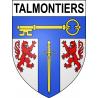 Talmontiers 60 ville sticker blason écusson autocollant adhésif