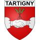 Tartigny 60 ville sticker blason écusson autocollant adhésif