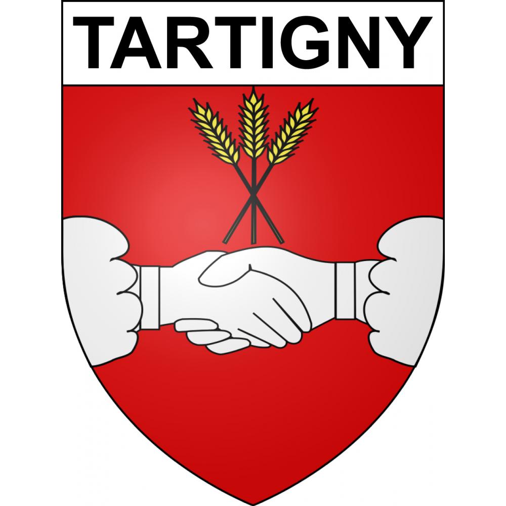 Stickers coat of arms Tartigny adhesive sticker