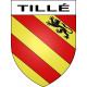 Stickers coat of arms Tillé adhesive sticker