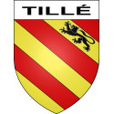 Tillé Sticker wappen, gelsenkirchen, augsburg, klebender aufkleber