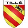 Stickers coat of arms Tillé adhesive sticker