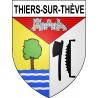 Stickers coat of arms Thiers-sur-Thève adhesive sticker