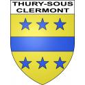 Pegatinas escudo de armas de Thury-sous-Clermont adhesivo de la etiqueta engomada