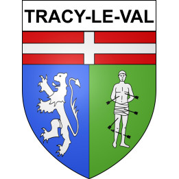 Tracy-le-Val Sticker wappen, gelsenkirchen, augsburg, klebender aufkleber