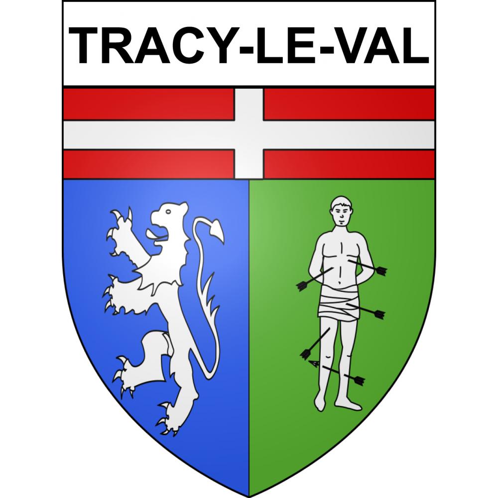 Adesivi stemma Tracy-le-Val adesivo