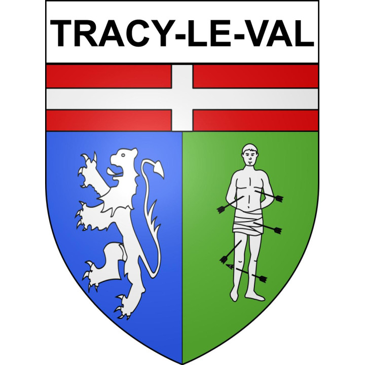 Tracy-le-Val Sticker wappen, gelsenkirchen, augsburg, klebender aufkleber
