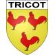 Tricot 60 ville sticker blason écusson autocollant adhésif