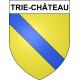 Trie-Château 60 ville sticker blason écusson autocollant adhésif