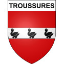 Stickers coat of arms Troussures adhesive sticker