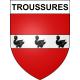 Troussures Sticker wappen, gelsenkirchen, augsburg, klebender aufkleber