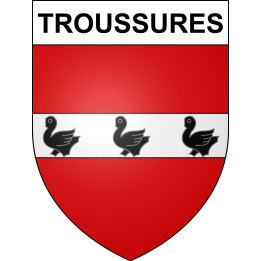 Troussures 60 ville sticker blason écusson autocollant adhésif