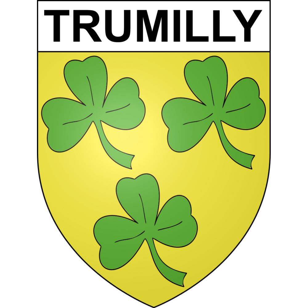 Trumilly 60 ville sticker blason écusson autocollant adhésif