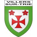 Adesivi stemma Villers-sur-Trie adesivo