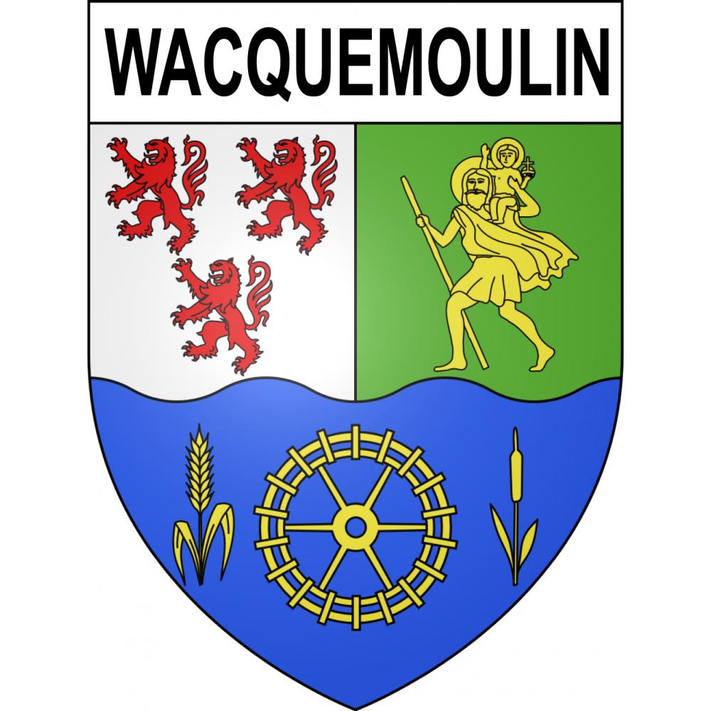 Stickers coat of arms Wacquemoulin adhesive sticker