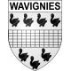 Stickers coat of arms Wavignies adhesive sticker