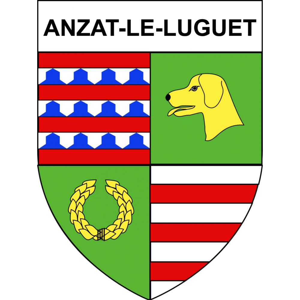 Anzat-le-Luguet 63 ville sticker blason écusson autocollant adhésif