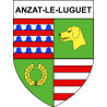Stickers coat of arms Anzat-le-Luguet adhesive sticker