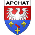 Pegatinas escudo de armas de Apchat adhesivo de la etiqueta engomada