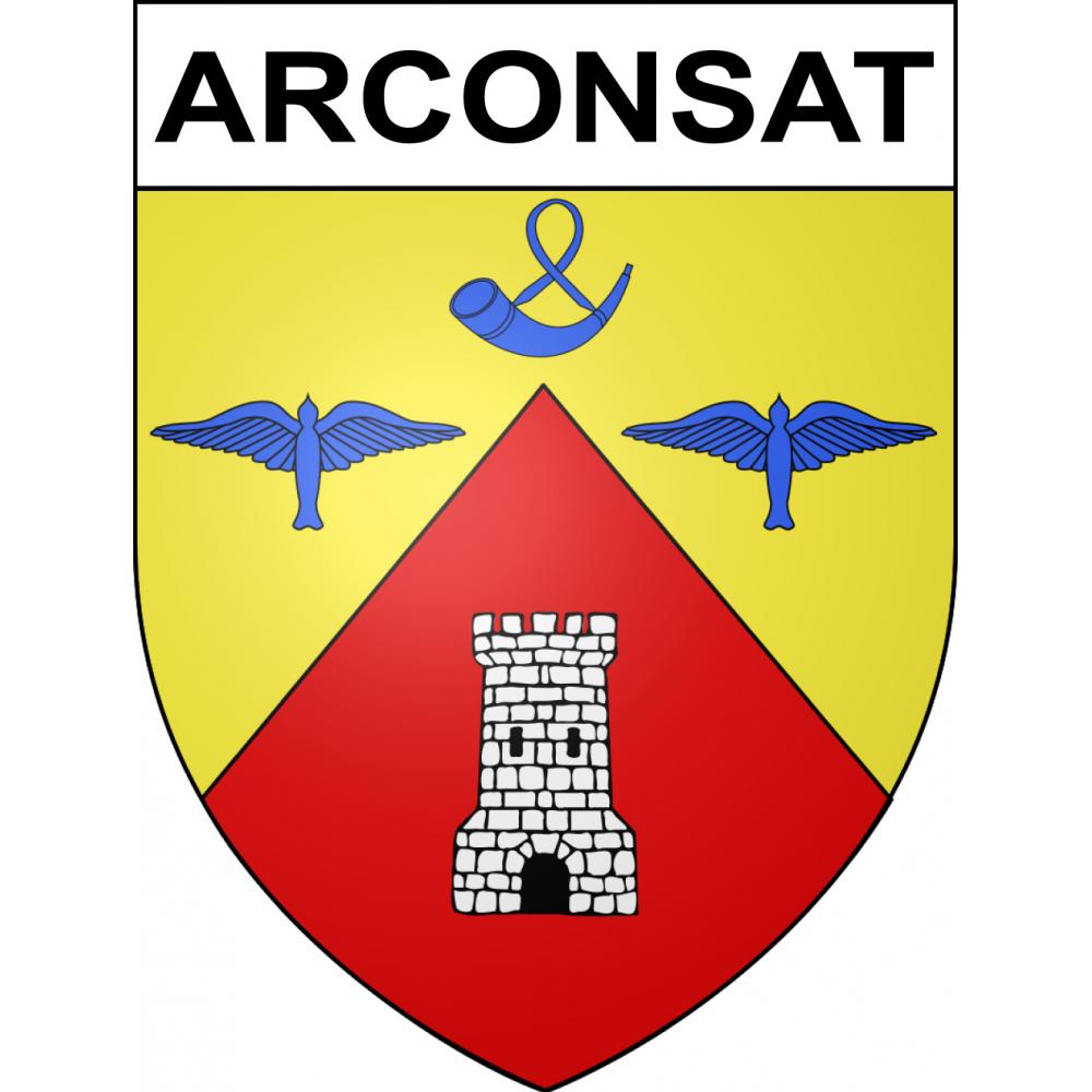 Stickers coat of arms Arconsat adhesive sticker