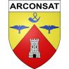Pegatinas escudo de armas de Arconsat adhesivo de la etiqueta engomada