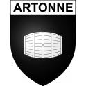 Pegatinas escudo de armas de Artonne adhesivo de la etiqueta engomada