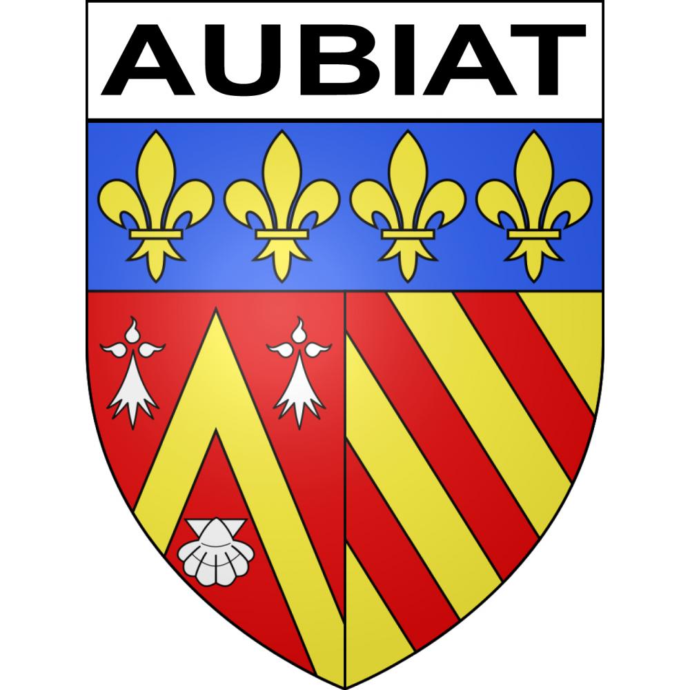 Aubiat Sticker wappen, gelsenkirchen, augsburg, klebender aufkleber