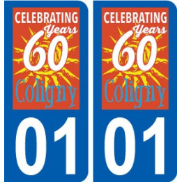 01 Coligny logo ville autocollant plaque sticker