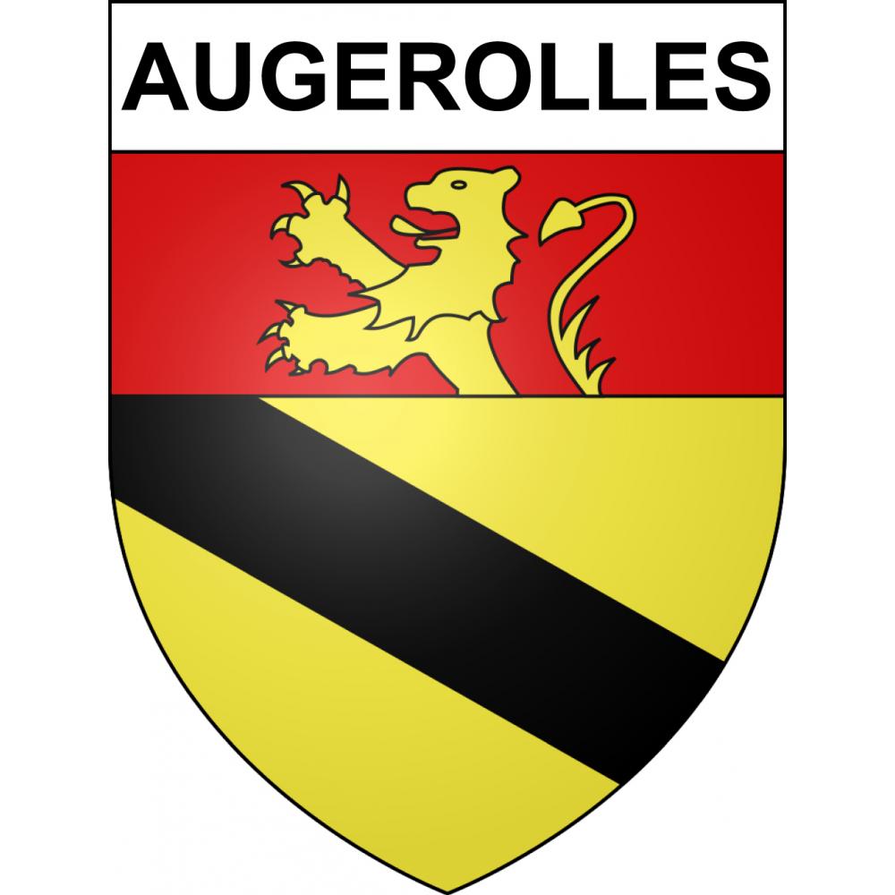 Pegatinas escudo de armas de Augerolles adhesivo de la etiqueta engomada