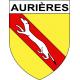 Aurières 63 ville sticker blason écusson autocollant adhésif