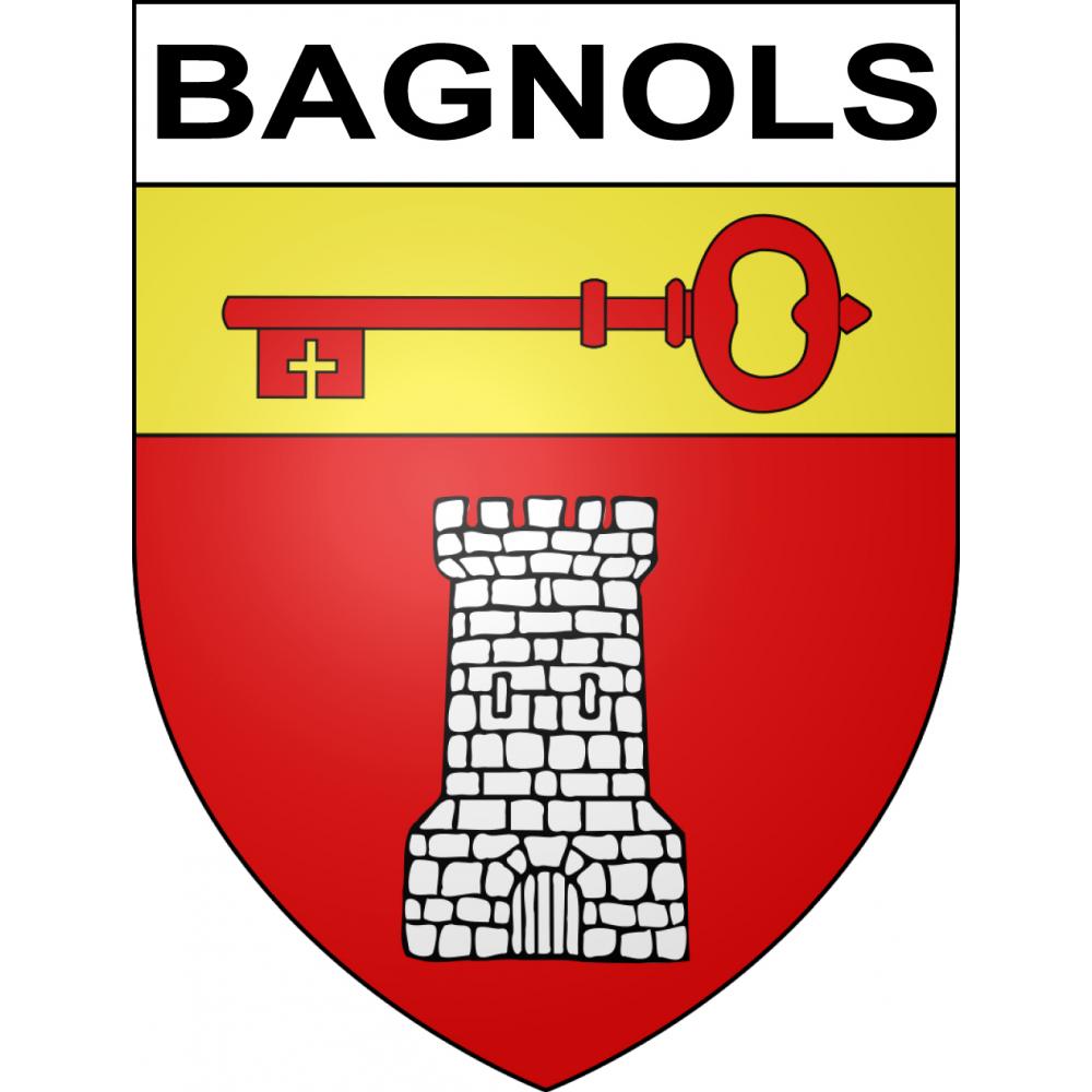 Stickers coat of arms Bagnols adhesive sticker