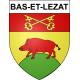 Bas-et-Lezat Sticker wappen, gelsenkirchen, augsburg, klebender aufkleber
