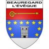 Beauregard-l'Évêque Sticker wappen, gelsenkirchen, augsburg, klebender aufkleber