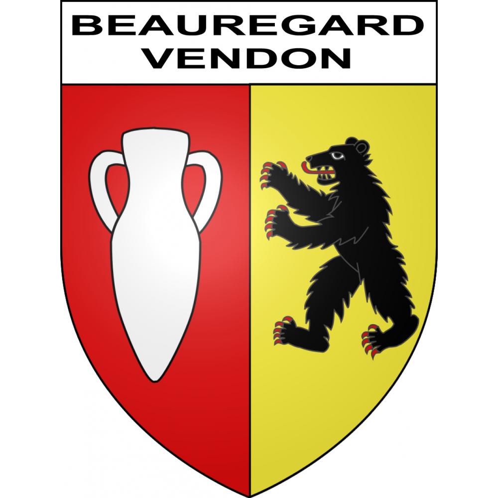 Beauregard-Vendon 63 ville sticker blason écusson autocollant adhésif