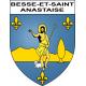 Besse-et-Saint-Anastaise Sticker wappen, gelsenkirchen, augsburg, klebender aufkleber