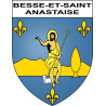 Besse-et-Saint-Anastaise 63 ville sticker blason écusson autocollant adhésif