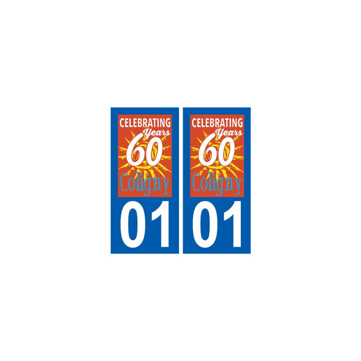 01 Coligny logo ville autocollant plaque sticker