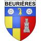 Stickers coat of arms Beurières adhesive sticker